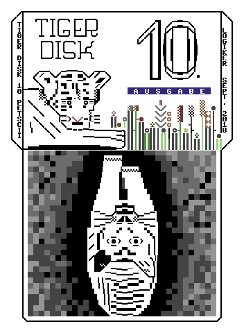 Tiger Disk 10 PETSCII Disk Cover