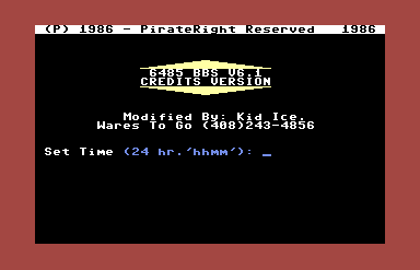 6485 BBS V6.1 Credits Version