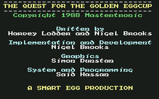 The Quest for the Golden Eggcup