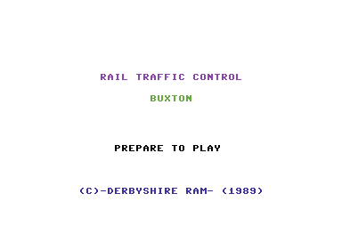 Rail Traffic Control Buxton 1989