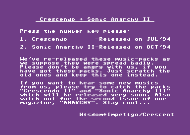 Crescendo + Sonic Anarchy II
