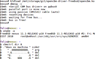 OpenCBM driver for FreeBSD V1.0