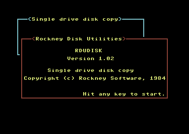 Rockney Disk Utilities V1.02
