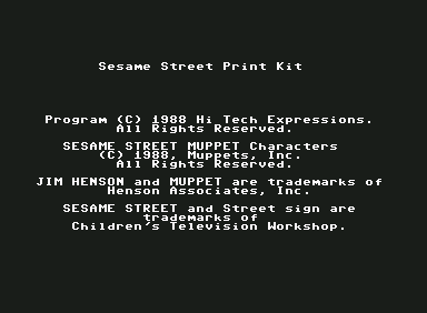 Sesame Street Print Kit