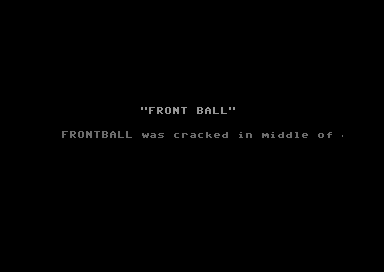 Front Ball