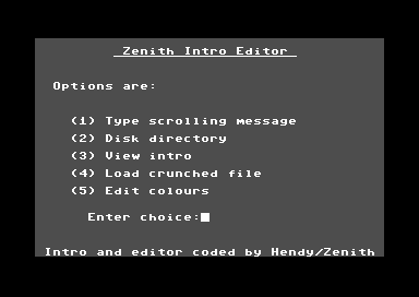 Zenith Intro Editor