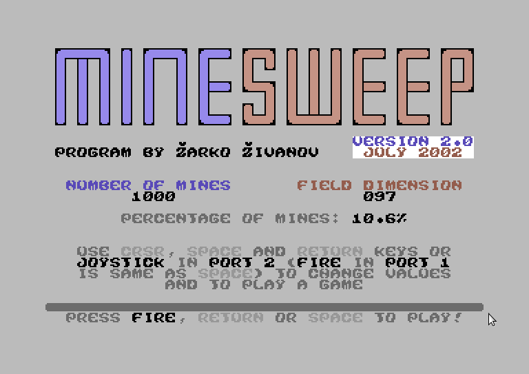 Minesweep V2.0