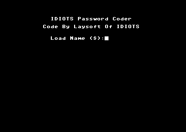 Idiots Password Coder