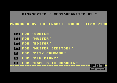 Disksorter / Messagewriter V2.2