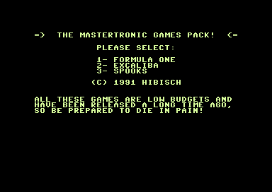 The Mastertronic Games Pack