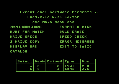 Facsimile Disk Editor