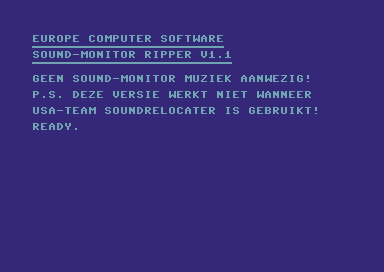 Sound-Monitor Ripper V1.1 [dutch]