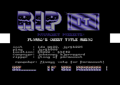 Rip It - Flimbo's Quest Title Music