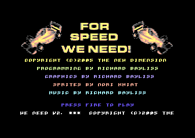 For Speed We Need V2 +2