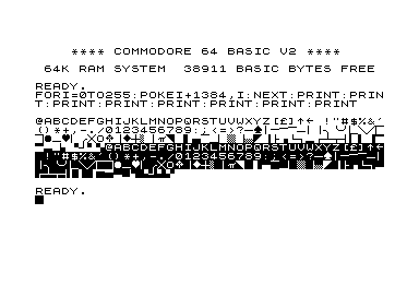 Alternate CHARGEN: ZX Spectrum + PETSCII Symbols