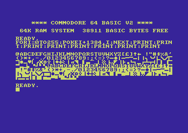 Alternate CHARGEN: Amstrad CPC + PETSCII Symbols