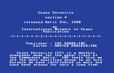 Chaos Chronicle Edition 4