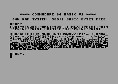 Alternate CHARGEN: Amiga 1200 Topaz + PETSCII Symbols V2