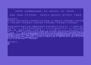 Alternate CHARGEN: Atari 800 + PETSCII Symbols