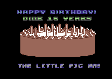 Oink's Birthday