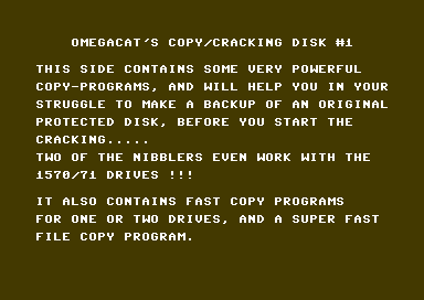 Omegacat's Copy/Cracking Disk #1
