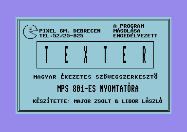 Texter (MPS-801 version) [hungarian]
