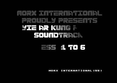 Yie Ar Kung-Fu II Soundtrack