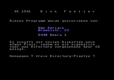 Disk Fueller VC 1541 [german]
