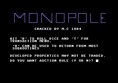 Monopole CBM-64 [english]