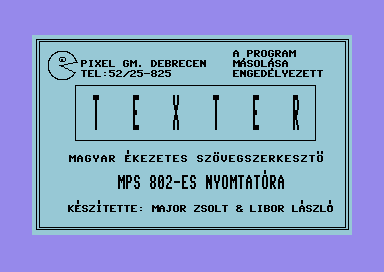Texter (MPS-802 version) [hungarian]
