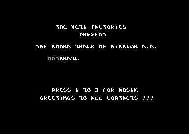 Sound Track of Mission A.D.