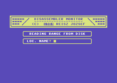 Disassembler Monitor