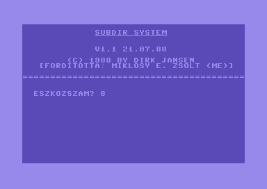 Subdir System V1.1 [hungarian]