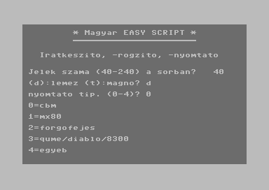 Magyar Easy Script