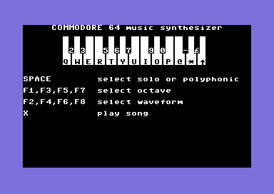 Commodore 64 Music Synthesizer