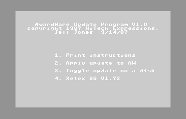 AwardWare Update Program V1.0