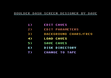 Boulder Dash Screen Designer