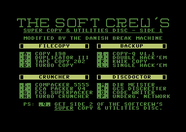The Soft Crew's Super Copy & Utilities Disc