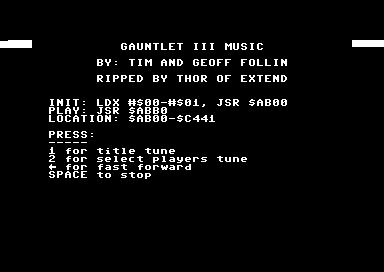 Gauntlet III Music