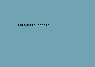 Chromatic Boogie