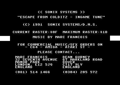 Escape from Colditz - Ingame Tune