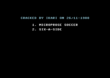 Microprose Soccer + Six-a-Side Soccer