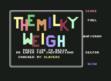 The Milky Weigh