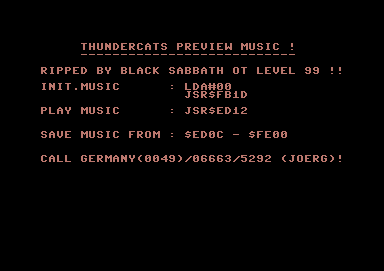 Thundercats Music