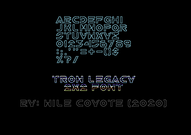 2x2 Font Tron Legacy
