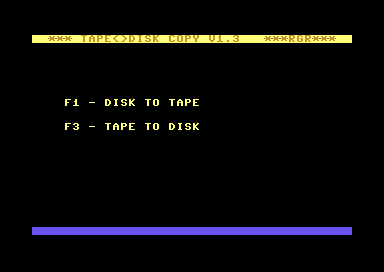 Tape to Disk Copy V1.3