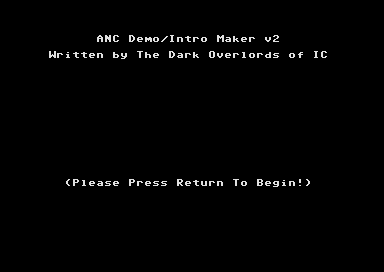 ANC Demo/Intro Maker V2