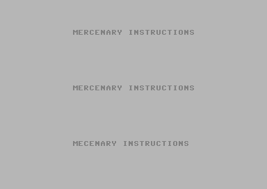 Mercenary Instructions
