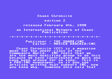 Chaos Chronicle #2