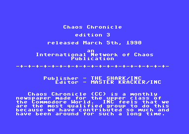 Chaos Chronicle #3